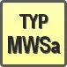 Piktogram - Typ: MWSa